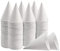 ANTIOCH Weiße Papier Kegel Becher, Schnee Kegel Gläser Leck beschichtete Papierbecher für Slush, Eis kratzen, Wasser 200 Stück