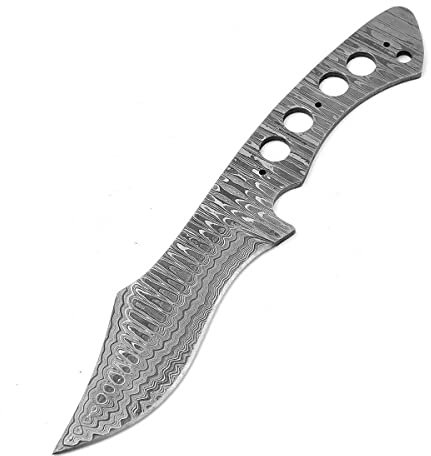 MAQSON Hochwertige Damaszener-Stahl Jagdmesserklinge Messerklinge Handgeschmiedet 754