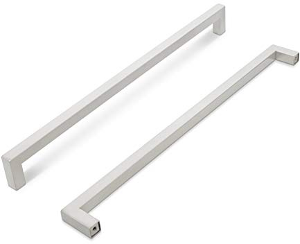 PinLin 5 Pack Cabinet Pulls Brushed Steel Hole Center 320mm Cabinet Door Handles Bedroom Drawer Pulls Square T Bar Handles Furniture Hardware for Cupboard Door Handles