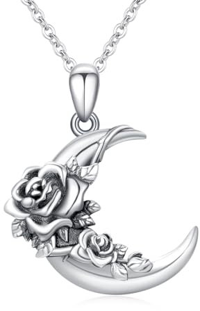 REDSUN Collier soleil en argent sterling 925 avec opale/pierre de lune - Pendentif en or - Bijou plaqué or pour femme et fille, Argent sterling