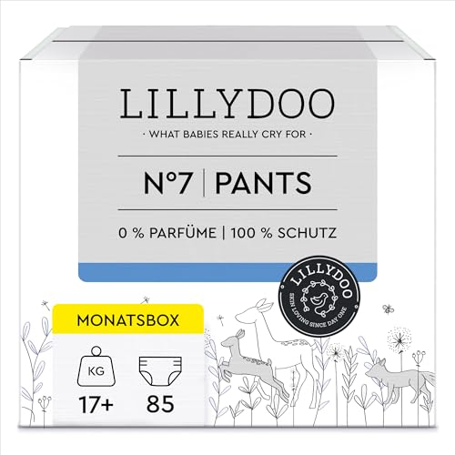 LILLYDOO hautfreundliche Pants, Größe 7 (17+ kg), Monatsbox (85 Stück)