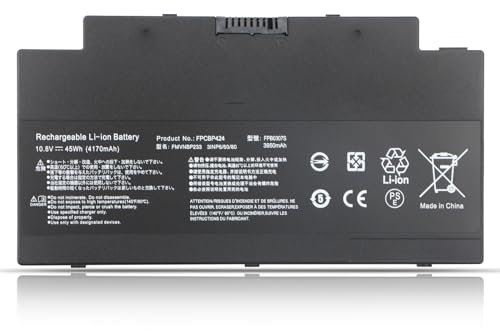K KYUER 45Wh FPCBP424 FMVNBP233 Batteria per Fujitsu LifeBook A3510 A3511 A556 U536 AH556 AH77 A556/G AH77/H AH77/S AH77/K AH77/M AH77/J AH77/C AH77/D AH77/G AH77/Y Series FPB0307S FMVA77MB FMVWMA2B77