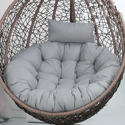 Awoyep Waterproof Hanging Chair Cushion for Outdoor Comfort with Basket