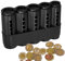1 Stück EUR Münzbox Schwarz Kleingeld Aufbewahrung 5 Stückelungen(2EU,1EU,50CT,20CT,10CT) Coin Holder Münzspender Aus Kunststoff Münzen Sortieren Münzen Aufbewahrung/Kleingeld Aufbewahrung