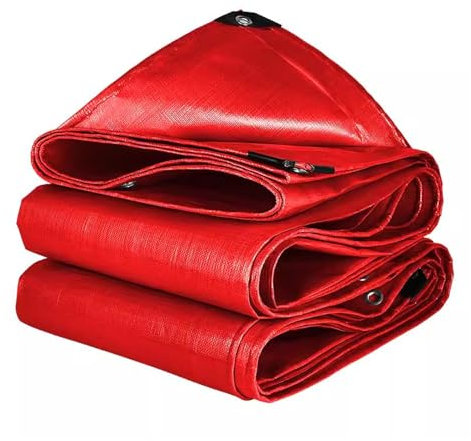 Lona impermeable resistente de 5 x 8 m, lona multiusos con ojales para acampar al aire libre, piscina, barco, lona gruesa