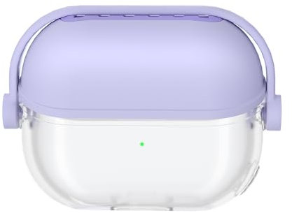 HREZMJ 2 pack Earphone Case Cover For Samsung Galaxy Buds 3 Pro Case Protector Soft Silicone Headphones Protective Shell Skin Box,Purple