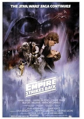 tcagd Star Wars – Das Imperium schlägt zurück, Leinwand-Poster, Schlafzimmerdekoration, Landschaft, Büro, Raumdekoration, Geschenk, 30 x 45 cm