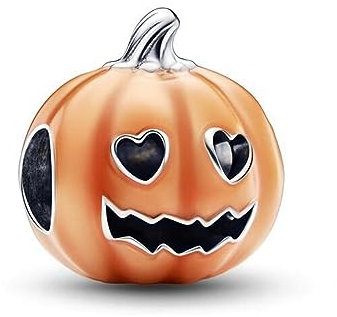 PHCLASY Halloween Glow-in-the-Dark Pumpkin Charms Anhänger für Damen 925 Sterling Silber Bead Charm Kompatibilität für Europas Armband