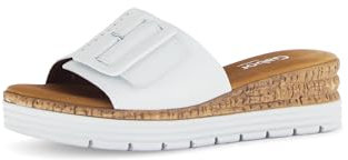 Gabor Damenschuhe Pantoletten, Frauen Slipper, Moderate Mehrweite (G), Schlupfschuhe, schluepfschuhe, Slip-ons, Backless Slipper, Weiss, 40 EU / 6.5 UK