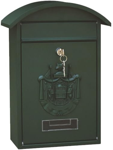 Vintage Wandbefestigung Briefkasten Antik Stil Metall Briefkasten für Außen Modern Lieferbriefkasten Nostalgisches Dekor Retro Design für Zuhause oder Büro