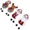 Zerodeko 4 Stück Weihnachtsanhänger Aus Stoff Christbaumschmuck Weihnachtspuppenhaus Ornamente Animierte Weihnachtsdekorationen Bausätze Weihnachtsbaum Stern Weihnachtsfigur Weihnachten