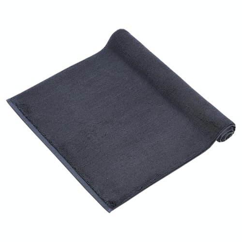 herzbach home Premium Badvorleger PURA | 60 x 90 cm extra groß | 100% Baumwolle | Extra weich | Badteppich | Farbe: Anthrazit