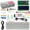 Kit básico para Rasp-Pi Pico Binghe Rasp-Pi Pico Kit con RP2040 Placa de Desarrollo, Breadboard, Módulo LCD I2C, 9G Micro Servo Compatible con Rasp-Pi