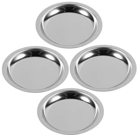TOPPERFUN 4pièces Assiette à Sachets De Thé Plat De Rangement pour Sachets De Thé Dessous De Décoratif pour Boissons Soucoupe à pour Tables à Manger