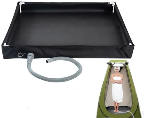 Bandeja de ducha para camping, plegable, para camping, plato de ducha, portátil, plegable, para camping, ducha