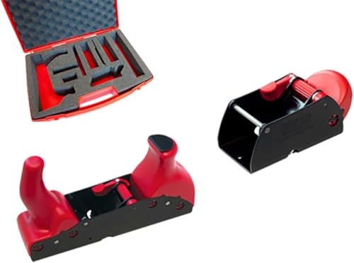 Ensemble de Rabots à Main RALI pour le Travail du Bois | 1 Étui avec Rabots Monobloc 220 et 105, mallette de Rabots Manuels avec Réglage Instantané de la Profondeur de Lame
