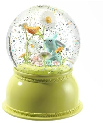 Djeco Nachtlicht Schneekugel Hase - Kinderzimmer Dekoration