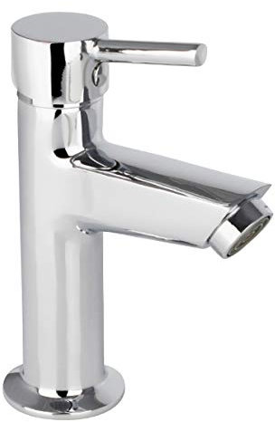 ATCO® Kaltwasserarmatur Waschtischarmatur NINO Kaltwasser Armatur Kaltwasserhahn Standventil Wasserhahn Waschtisch Waschbecken Einhebel Bad Gäste-WC Standhahn chrom