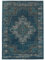 RugVista, Vintage Vega, Teppich, Kurzflor Teppich, 100 x 160 cm, Rechteckiger, Modern, Oeko-Tex Standard 100, Polypropylene, Flur, Schlafzimmer, Küche, Wohnzimmer, Petrol/Türkis, Dunkelblau