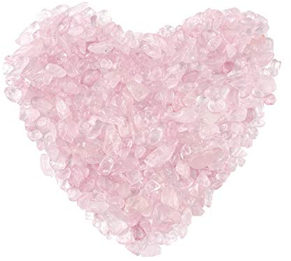 WANDIC Kristallsand, 1 Pack/50 Gramm Glas dekorative Steine Kieselsteine zum Befüllen DIY Handwerk Fisch Tank Vase oder Hof-Dekoration, hellrosa