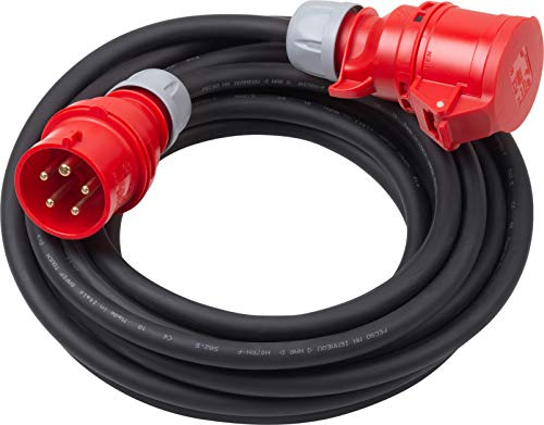 Meister CEE-Verlängerungskabel 10 m – 16 A / 400 V – Starkstrom – für außen (IP44) – H07RN-F5G 2,5 mm² Kabel