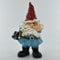 Gartenzwerg Mittelfinger Gartenfigur Heimdekoration Witz Geschenk Neuheit Geschenk Fantasy Figur Comical Elf H18,5 cm