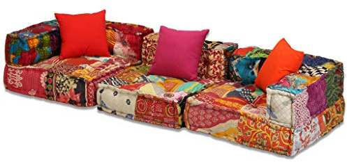 pedkit 3-Sitzer Modulares Vielseitige Schlafsofa Sofa-Bett Couch 200 x 70 x 58 cm,Chaiselongue Sofabett,modularen Bausteine k?nnen in Mehreren Konfigurationen kombiniert Werden