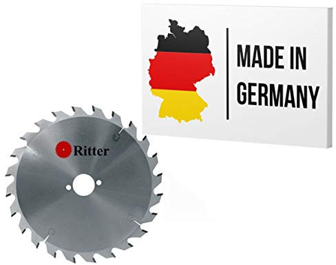Ritter ® Sägeblatt 160X16 | Kreissägeblatt 160 X 16 Holz | Geeignet für Handkreissäge, Kappsäge und Tischkreissäge von Bosch, Makita, Metabo usw. | Handkreissägeblatt | Kreissägeblätter Hartmetall
