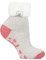 HEAT HOLDERS - Womens Fluffy Turnover Cuff Thermal Ankle Slipper Lounge Bed Socks with Non Slip Grips (4-8 uk, 37-42 eur, HHL23)