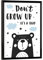 artboxONE Poster mit schwarzem Rahmen 18x13 cm Typografie Don't Grow Up It's A Trap - Bild bär Bild kinderzimmer bär