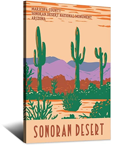 Sonoran Desert National Monument Arizona Vintage Reise Poster Leinwand Kunst Zuhause Zimmer Wanddekoration Bild Poster Druck Gemälde Geschenk Poster