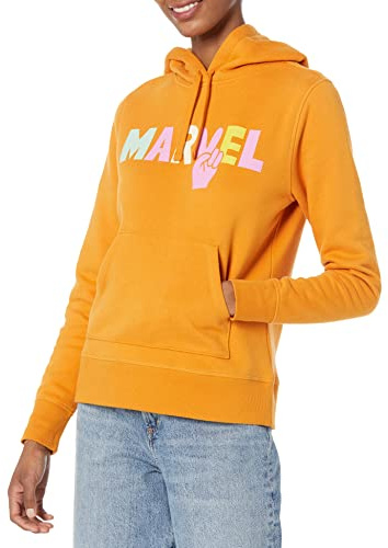 Amazon Essentials Disney | Marvel | Star Wars | Princess Women's Fleece Sweater Hoodie Sweatshirts (Available in Plus Size), Marvel Peace, XXL