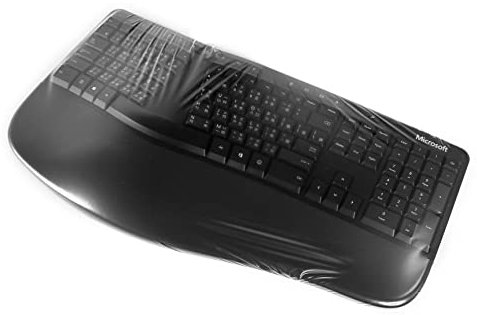 Green Onions Supply Universal KeyboardCap. Fully Covered Flat Style 0.025mm Waterproof Anti-Dust Desktop Keyboard Cover with Numeric Hospital/Dentist Use (Large Size 3 Pack)