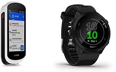 Garmin Edge Explore 2, 3-inch Bike Computer, with Intuitive GPS & Garmin Forerunner 55 Easy to Use Lightweight GPS Smartwatch, Safety and Tracking Features, Black