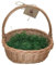 Osterkorb mit Ostergras Henkel Größe: L 35 cm x B: 28 cm Osterkörbchen Weide Geschenkkorb Präsentkorb Osternest Natur