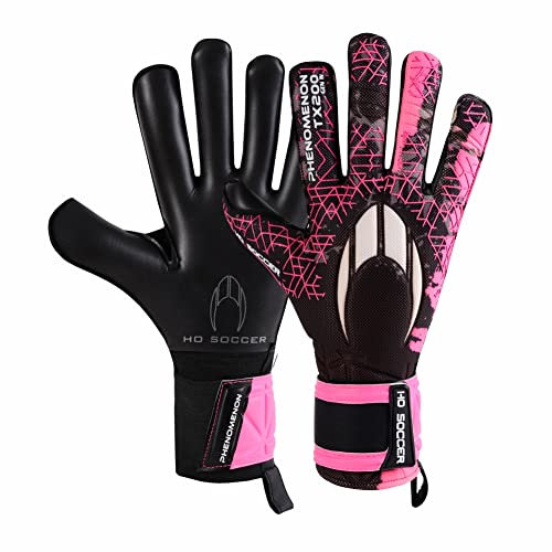 HO Soccer MG Phenomenon Pro Roll/Negative Black-Pink Torwarthandschuhe, Unisex, Erwachsene, Schwarz/Rosa
