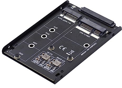 NFHK Dual MSATA NGFF B+M SSD Card JBOD Raid0 Span Bridge to 2.5 SATA Combo HDD Disk Drive Boîtier
