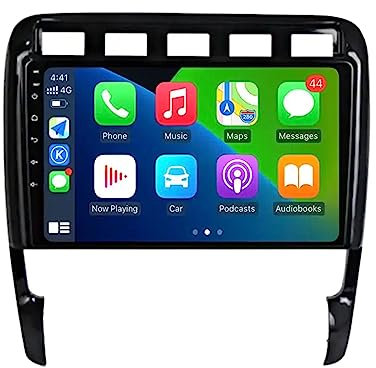 car tablet Android 14 8GB RAM 128GB ROM Autoradio 2 Din Carplay Android Auto per Porsche Cayenne 2003-2010 radio 9 Pollici Touch Screen con Navigatore Bluetooth/AndroidAuto/FM RDS Radio/WiFi