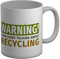 Shopagift Recycling Mug Warning I May Start Talking About Recycling White 11oz Large Gift Cup