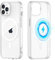 Yoedge Magnetica Trasparente Cover per iPhone 15 Pro Max 6,7, Compatibile con MagSafe,Custodia con Magneti Sottile Morbida Silicone TPU e PC Back Antiurto Bumper Protettivo case per iPhone 15 Pro Max