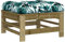 vidaXL Gartenhocker, Sitzhocker mit Kissen Latten-Design, Modular Holz Hocker für Garten Terrasse, Fußhocker Gartenmöbel, Kiefernholz Imprägniert