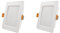 EMOS LED Panel 9 W, quadratische 900 lm Deckenleuchte, Einbauleuchte 12 x 12 cm, Neutralweiß 4000 K, inkl. LED-Treiber, extra flach, Einbautiefe 2,6 cm (Packung mit 2)