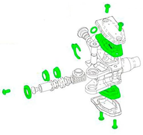 Hope Tech Bremshebel-Umbausatz