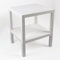 DIVCHI 2 Tier Side End Table Nightstand Coffee Tables Storage Bedside Office Living Room Bedroom Small Narrow Space Sofa Table (White)