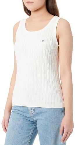 Stretch Cable Knit Tank Top