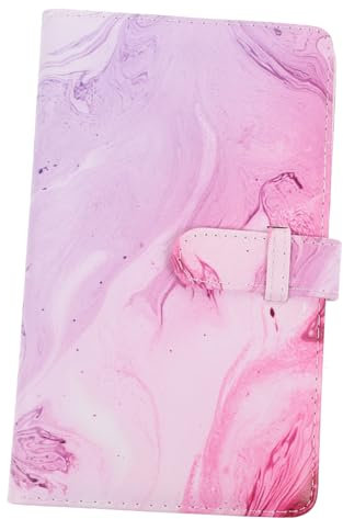 FUNOMOCYA 1pc 96 Sheets Photo Album Record Albums DIY Scrapbook Scrapbook Album Instant Camera Album DIY Album Wedding Album Compact Album Wedding Scrapbook Non-woven Fabric Pink