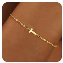 RMMD Gold Armband für Damen - 18K Gold Vergoldete Armband Damen Gold Personalisiertes Armband Gold Armbänder für Damen Buchstaben Armband Mädchen Geburtstagsgeschenk Schmuck für Frauen Freundin