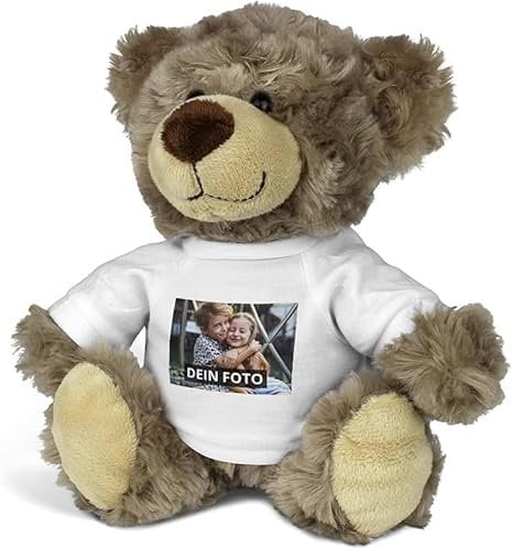 printplanet® Teddy Bodo personalisiert – Stofftier mit Foto/Text – 17 Designs – Geschenk – 24 cm groß