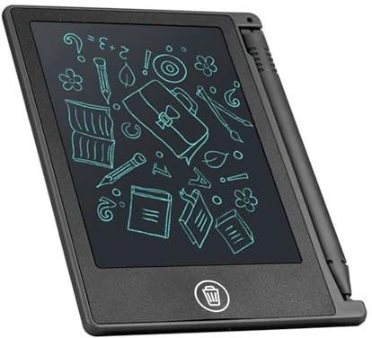 LCD 4,5 -Zoll -Handschrift Schreiben Tablet Zeichenbrett für Kid Memo List Reminder Schwarz (Black)