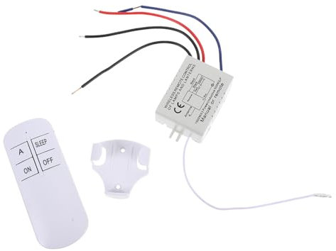 DOITOOL Interruptor De Luz Automático y Remoto Kit Para Ventilador De Techo Control Inalámbrico Múltiples De Brillo Fácil Manejo